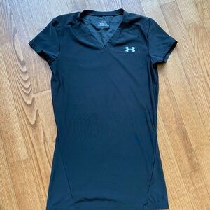 Under Armour black Fitted Short Sleeve T-Shirt heatgear